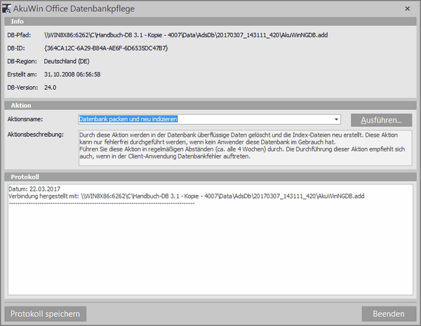 dbmanager_db_pflege